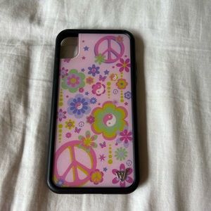 peace and love wildflower phone case XR
